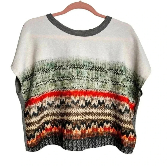 Zara shirt, Boxy, Sleeveless, boho pattern, Cropped Flowy Small Medium - Picture 1 of 9